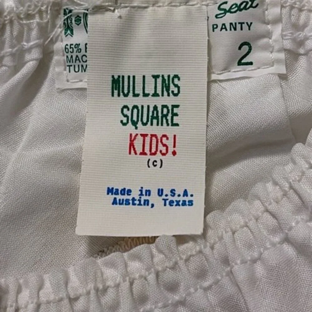 Christmas Baby Girl's Diaper Cover SANTA VGT Mullins Square White Size Seat 2
